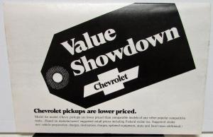 1971 Chevrolet Cheyenne Pickup Truck Sales Mailer Folder Disc Brakes