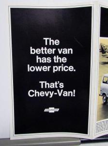 1968 Chevrolet Sportvan Chevy Van Sales Mailer Folder