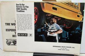 1968 GMC Commercial Truck Quality Built Brochure & Mail Envelope Original