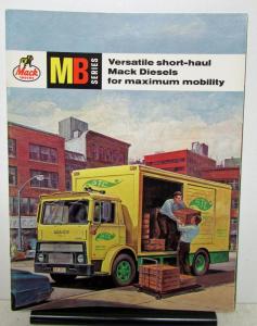 1964 Mack Truck Model MB Sales Brochure With Front Page Fold Out