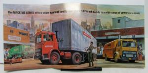 1964 Mack Truck Model MB Sales Brochure With Front Page Fold Out