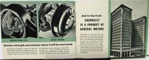 1933 Chevy Master 6 Sedan Coupe Coach Cabriolet Roadster Phaeton Sales Brochure