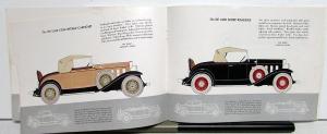 1932 Chevrolet Six Coach Coupe Sedan Phaeton Cabriolet Roadster Sales Brochure