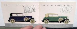 1932 Chevrolet 6 Pocket Sale Brochure Coupe Phaeton Cabriolet Roadster Original