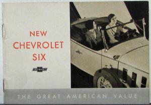 1932 Chevy 6 Pocket Sale Brochure Coupe Coach Phaeton Cabriolet Roadster Sedan