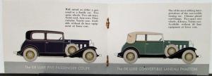 1932 Chevy 6 Pocket Sale Brochure Coupe Coach Phaeton Cabriolet Roadster Sedan