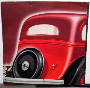 1933 Chevrolet Six Sedan Coach Coupe Cabriolet Roadster Phaeton Sales Brochure