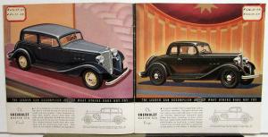 1933 Chevrolet Master and Standard Six Color Sales Brochure Original