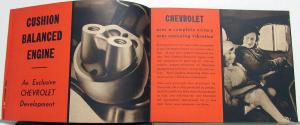 1933 Chevrolet Six Coach Coupe Sedan Roadster Cabriolet Sales Brochure Original