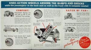 1934 Chevrolet Knee Action Wheels & Features Sales Folder Original