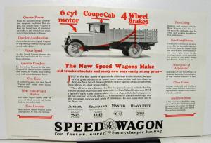 1927 1928 REO Speed Wagon Model Master Sales Brochure