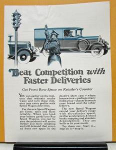 1928 REO Speed Wagon Models Tonner Junior Standard Master & Heavy Duty Brochure