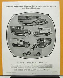 1928 REO Speed Wagon Model Junior Sales Brochure