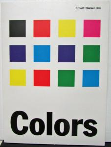 1996 Porsche  911 Carrera 4 4S Turbo Color Chart Brochure Portfolio