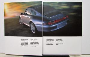 1996 Porsche  911 Carrera 4 4S Turbo Color Chart Brochure Portfolio