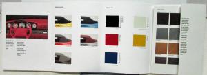 1996 Porsche  911 Carrera 4 4S Turbo Color Chart Brochure Portfolio