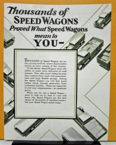 1928 REO Speed Wagon Model Tonner Sales Brochure for Florist