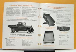 1928 1929 1930 1931 1932 REO Speed Wagon Commercial 3 Way Dump Specifications