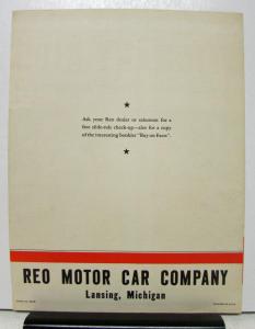 1935 REO Sales Brochure Guarantees Truck Performance