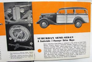 1935 REO Truck 1/2 Ton Sales Brochure & Specification Sheet