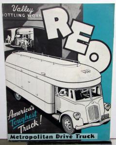 1936 REO Truck Model 2D4M Specification Sheet Metropolitan Drive Truck