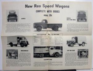 1949 REO Truck Speed Wagon Express Model 19 Sales Folder