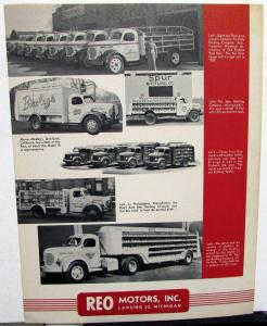1948 1949 REO Truck Models 19 21 22 23 In The Beverage Industry