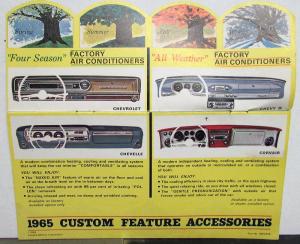 1965 Chevrolet Chevelle II Corvair Custom Feature Accessories Sales Brochure