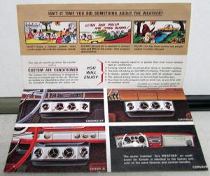 1965 Chevrolet Chevelle II Corvair Custom Feature Accessories Sales Brochure