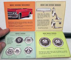 1965 Chevrolet Chevelle II Corvair Custom Feature Accessories Sales Brochure