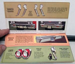 1965 Chevrolet Chevelle II Corvair Custom Feature Accessories Sales Brochure