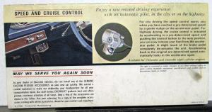 1965 Chevrolet Chevelle II Corvair Custom Feature Accessories Sales Brochure