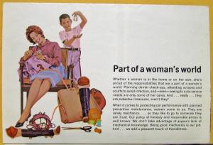 1963 Chevrolet Car Auto Service Sales Folder Mailer Includes Wood Joints Info