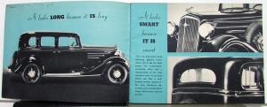 1934 Chevrolet Master Six Car Sales Brochure Coupe Coach Roadster Cabriolet