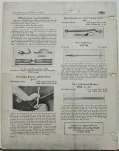 1935 Chevrolet July Service News Wheel Bearing Lubrication Gauges Door Alignment