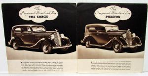 1935 Chevrolet Standard Six Series Sales Folder Original Coach Coupe Roadster