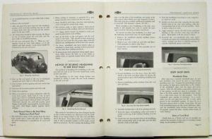 1935 Chevrolet Aug Service News Turret Top Repair & Master Deluxe Lubrication