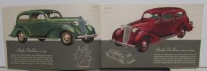 1936 Chevrolet Master Deluxe & Standard Models Color Sales Brochure Original