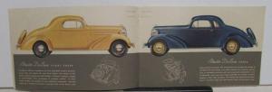 1936 Chevrolet Master Deluxe & Standard Models Color Sales Brochure Original