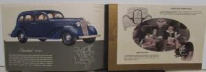 1936 Chevrolet Master Deluxe & Standard Models Color Sales Brochure Original