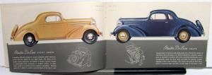 1936 Chevrolet Master Deluxe & Standard Models Color Sales Brochure Original