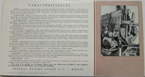 1936 Chevrolet Automobiles French Text Swiss Market Sales Folder Original