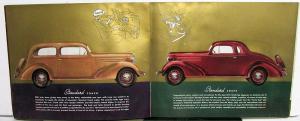 1936 Chevrolet Master Deluxe & Standard Color Sales Brochure Original