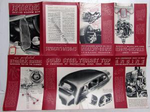 1936 Chevrolet Master Deluxe With Knee Action Sales Brochure Folder Original