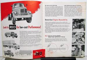 1953 REO Truck Model 50 Sales Brochure With Brief Specification