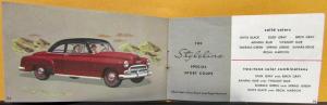 1952 Chevrolet Styleline Fleetline Belair Convertible Wagon Mini Sales Brochure