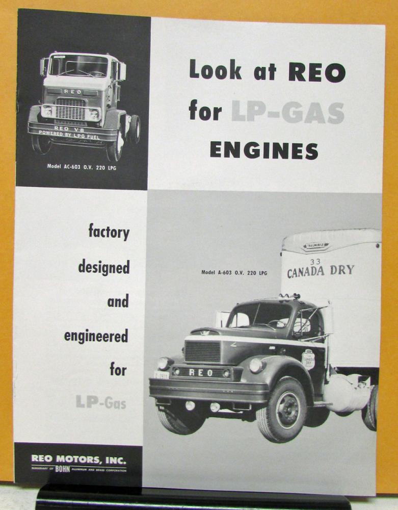 1950 1951 1952 1953 1954 1955 REO Truck Look at REO for LP Gas Engines