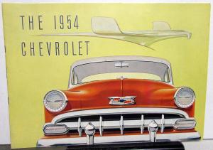 1954 Chevrolet Belair Two Ten One Fifty Series Original Color Sales Brochure