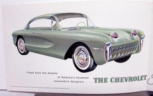 1956 Chevrolet Biscayne Concept Car Sales Folder Original