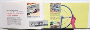 1956 Chevrolet Power Accessories Sales Brochure Color Steering Brakes More